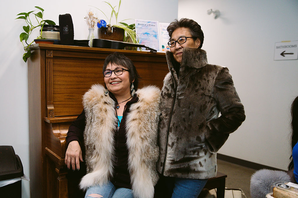 FurCanada students model fur vests