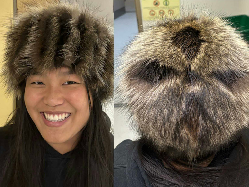 raccoon hat design