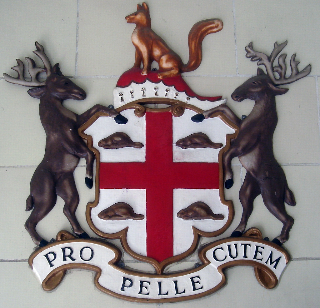 North American beaver in HBC coat of arms
