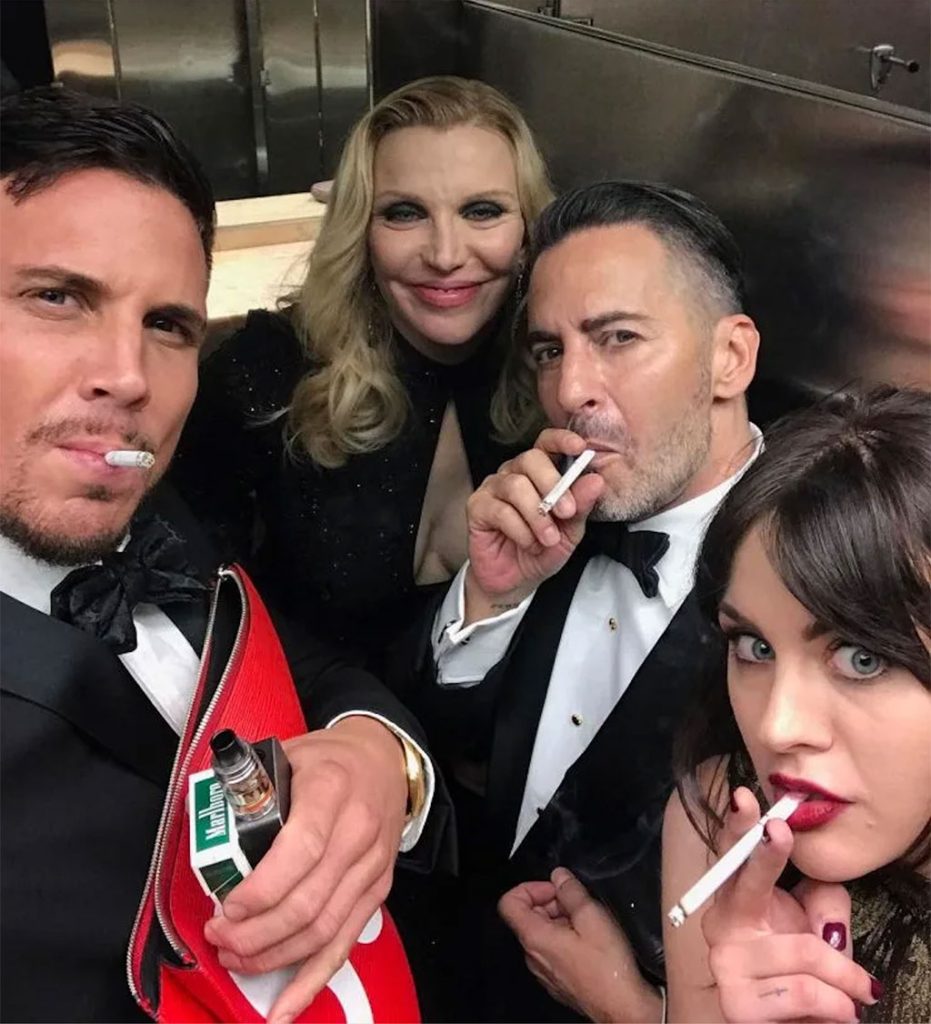 smoking at the Met Gala