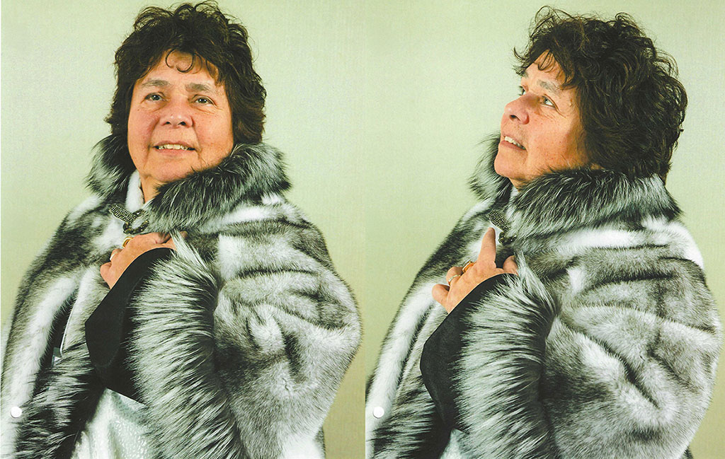 Patricia Dwyer modeling fox