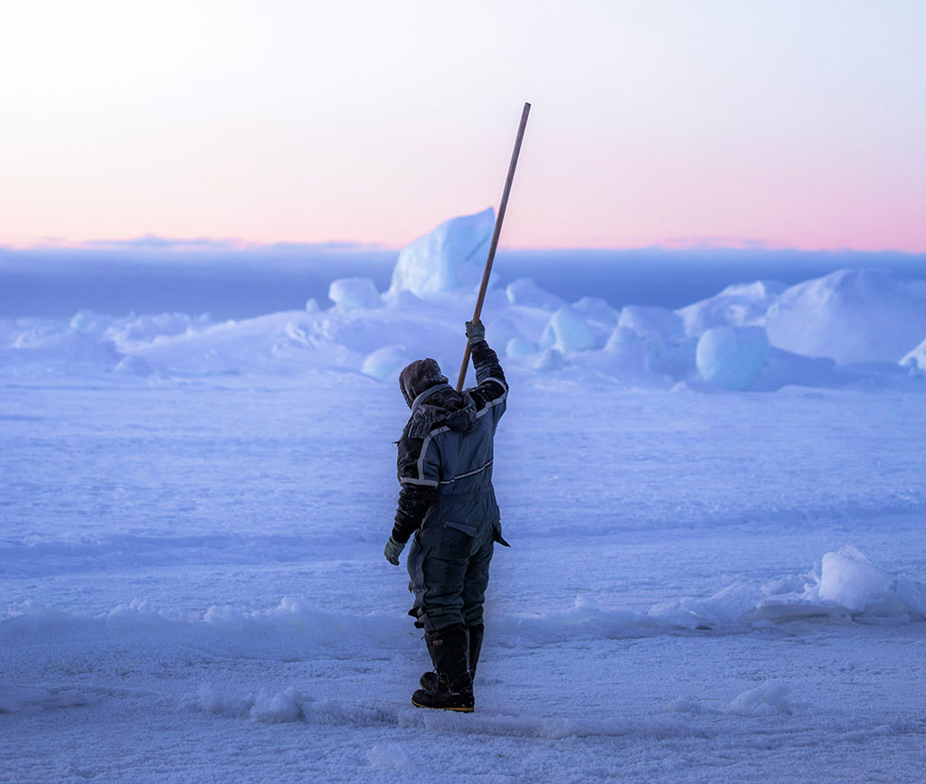 sealskin in Arctic Greenland