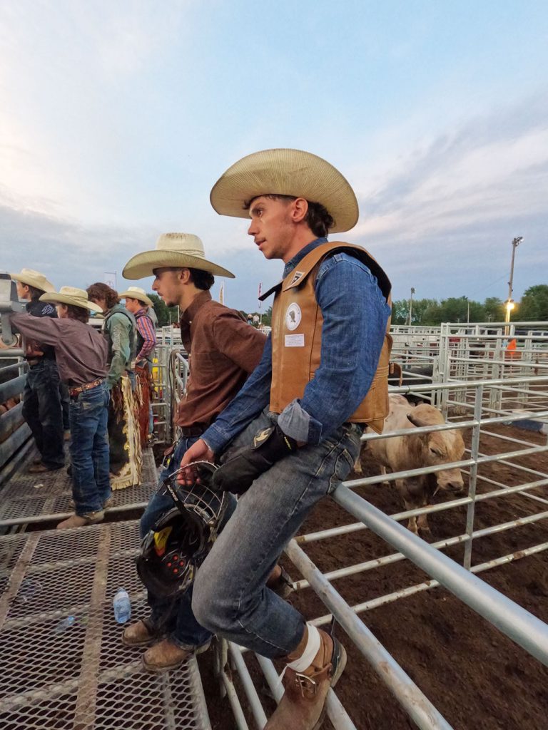 bull rider Benjamin Shaw with brother Mathis