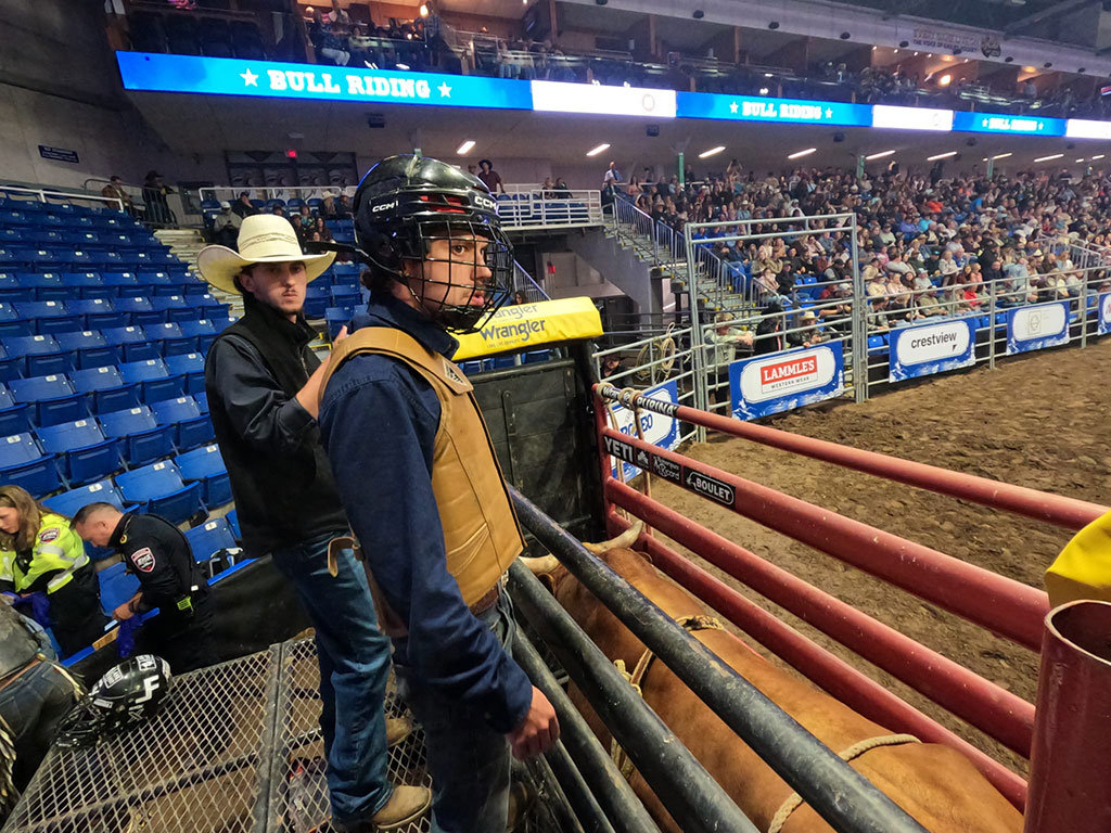 bull rider Benjamin Shaw in Cape Breton