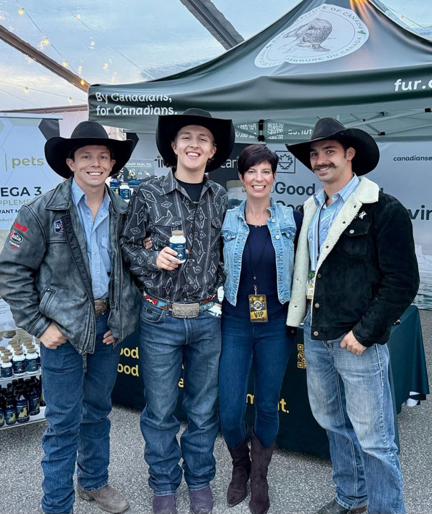 Catherine Moores with riders